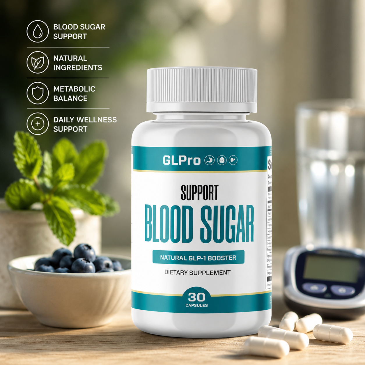GL Pro capsules with natural ingredients